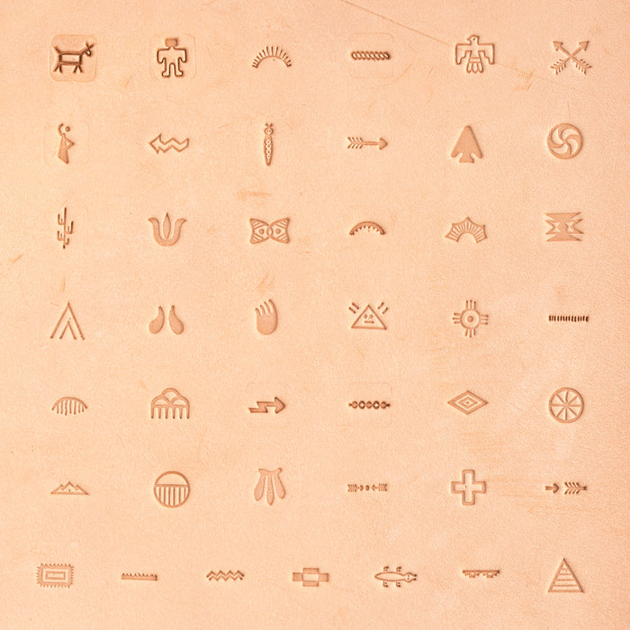 Conjunto de sellos de petroglifos del sudoeste