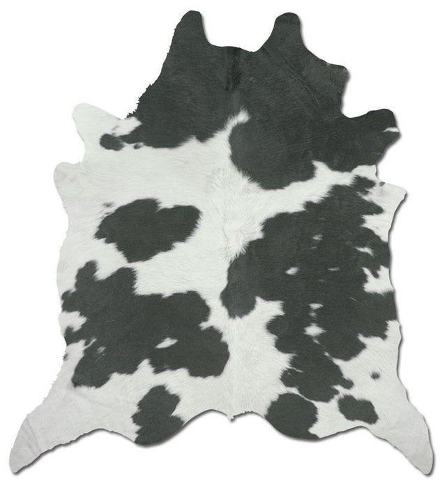 Alfombras de piel de vaca con pelo en blanco y negro