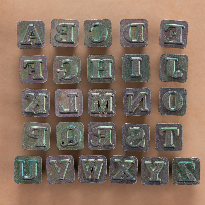 GEORGIA Alphabet Stencil 1 Inch Computer Typeface Font Set Letters
